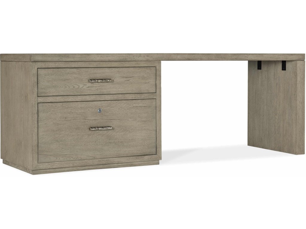 Linville Falls Desk - 84in Top-Lateral File and Leg
