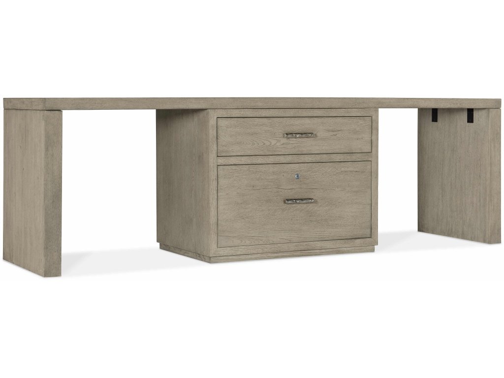 Linville Falls Desk - 96in Top-Lateral File and 2 Legs