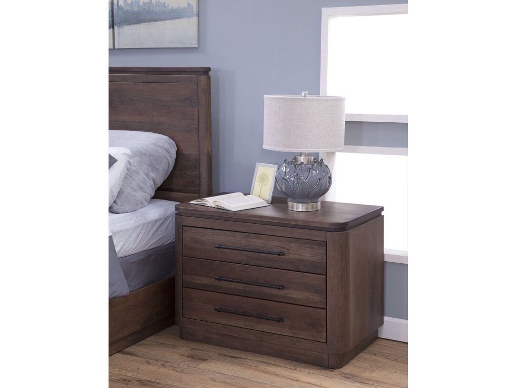 Rialto 3 Drawer Nightstand