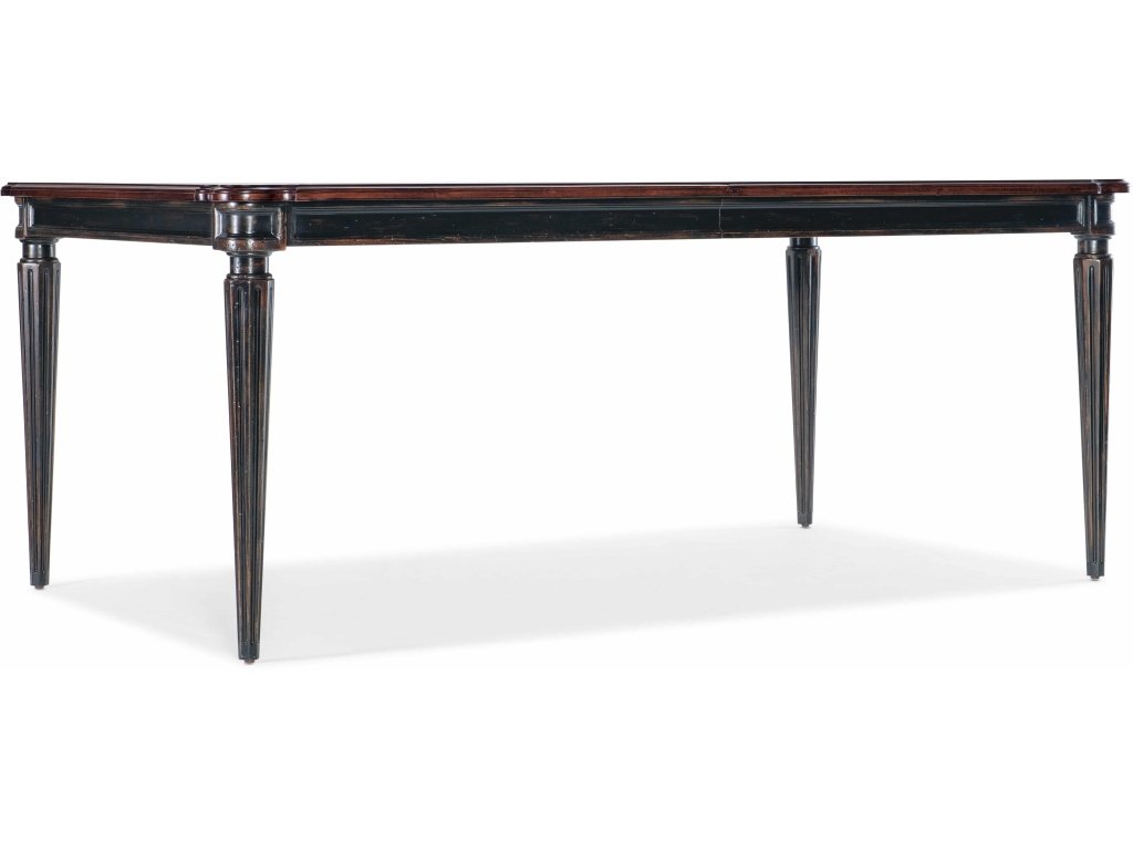 Charleston Rectangle Leg Dining Table w-2-22in leaves