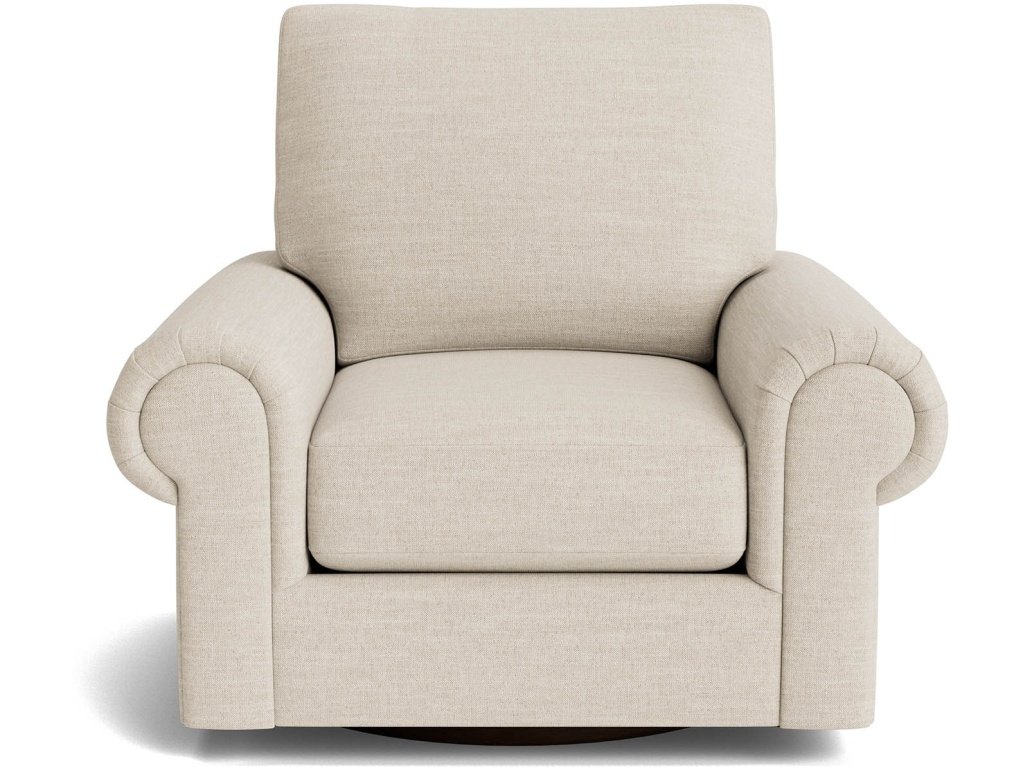 True Custom™ Large Panel Arm Swivel Chair