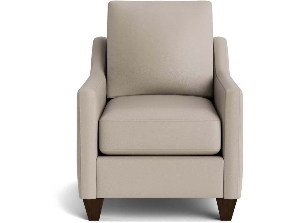 True Custom™ Leather Slope Arm Accent Chair