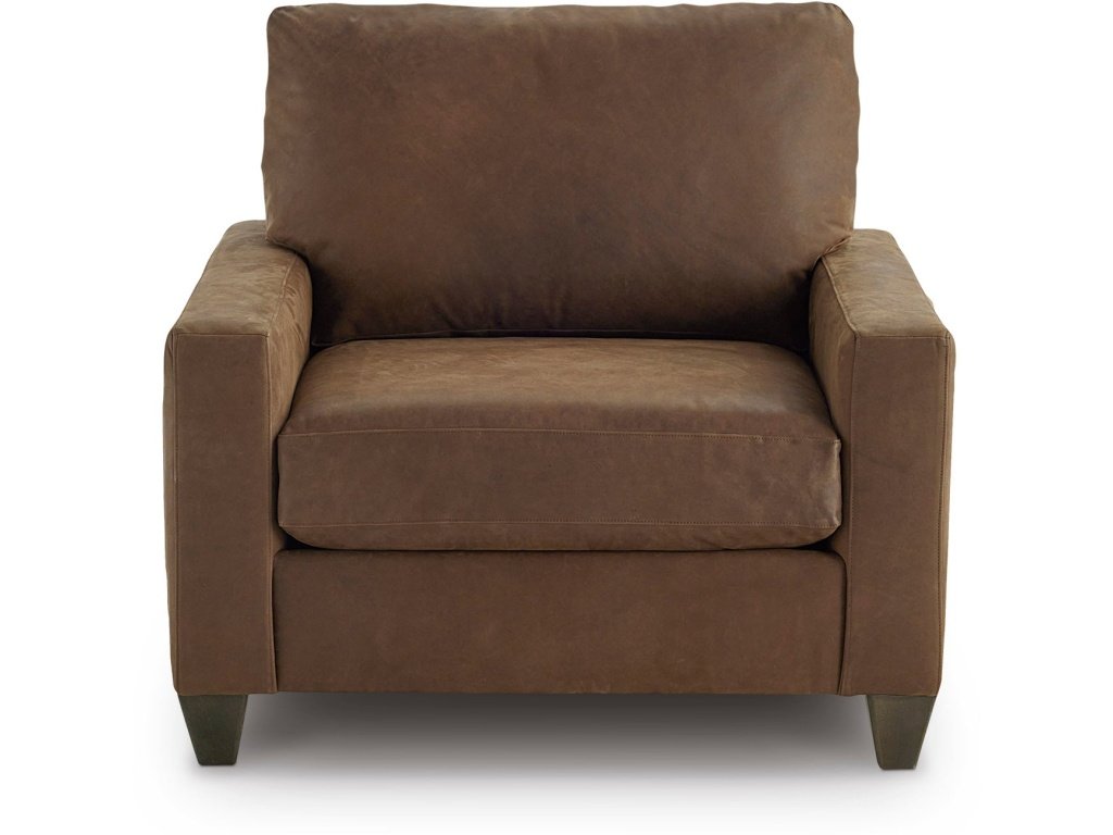 True Custom™ Leather Track Arm Chair and a Half