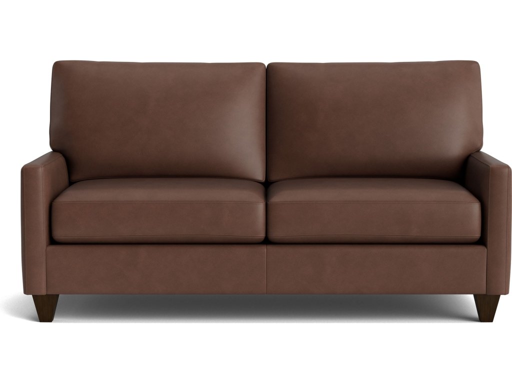 True Custom™ Leather Track Arm Studio Sofa