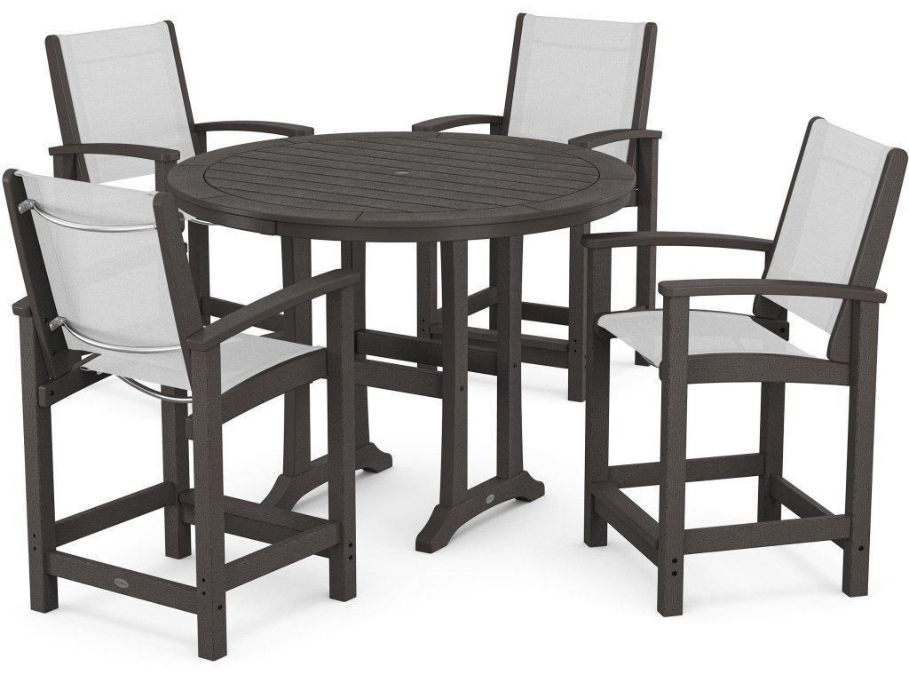 Coastal 5-Piece Counter Set In Vintage Finish
