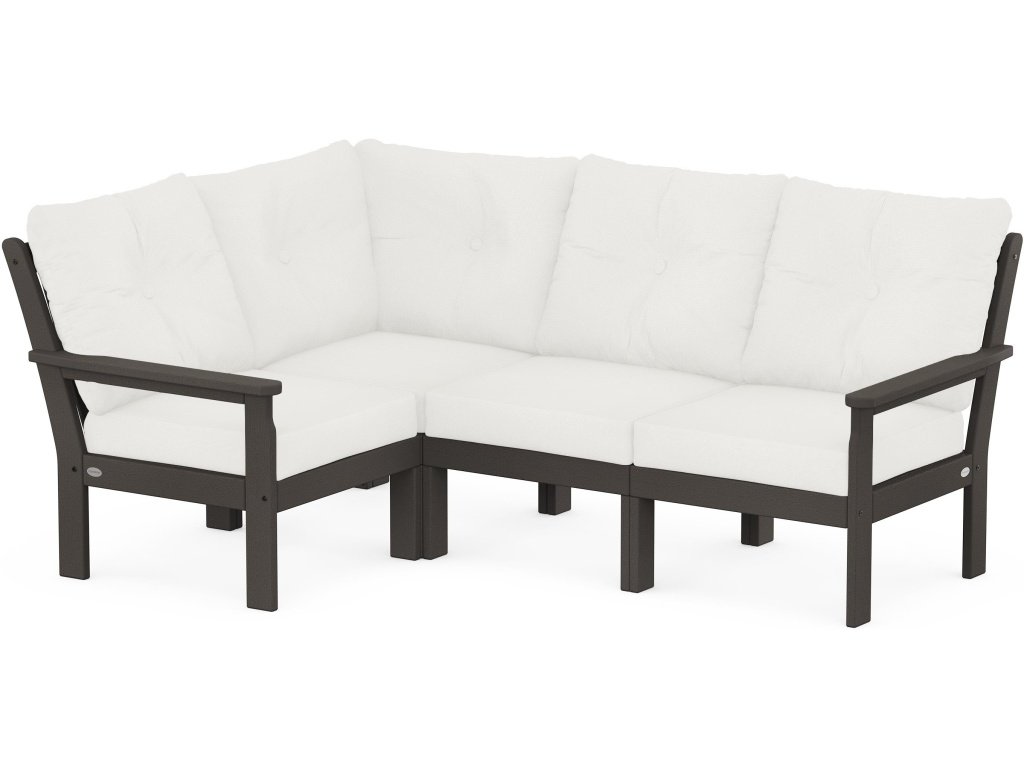 Vineyard 4-Piece Sectional In Vintage Finish