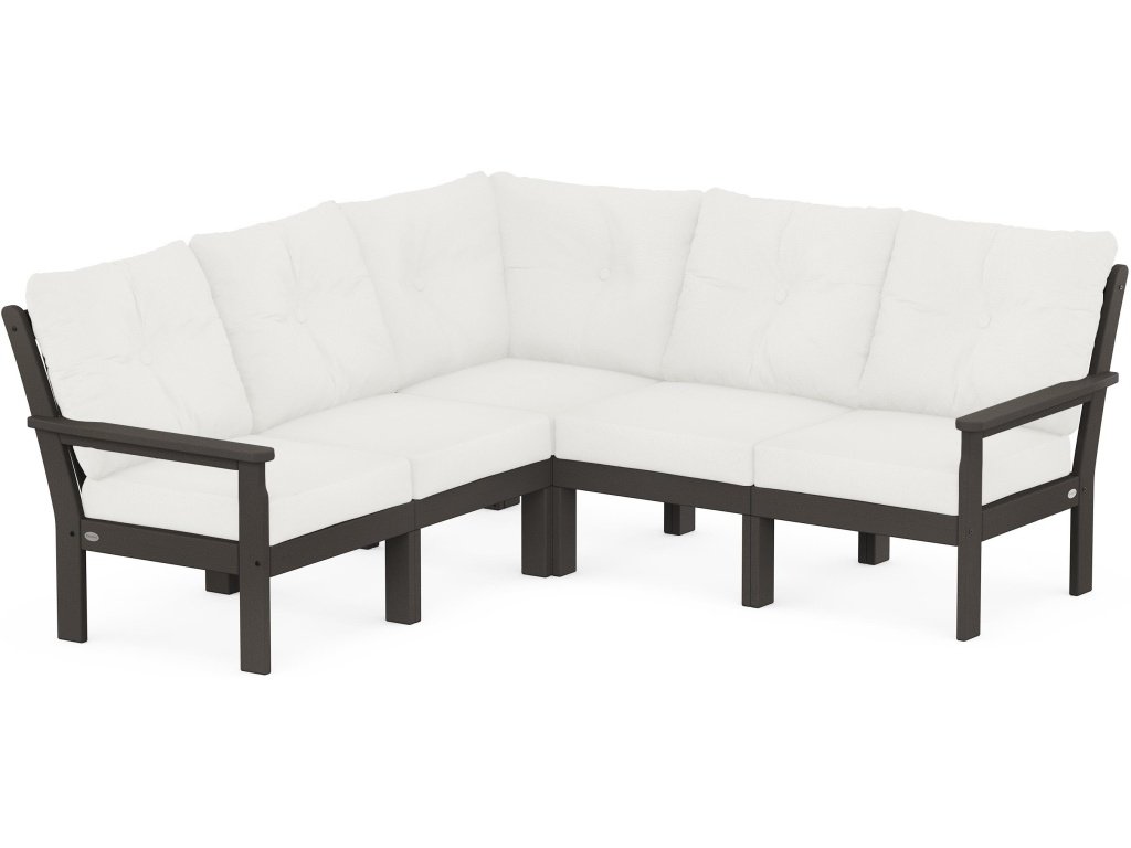 Vineyard 5-Piece Sectional In Vintage Finish