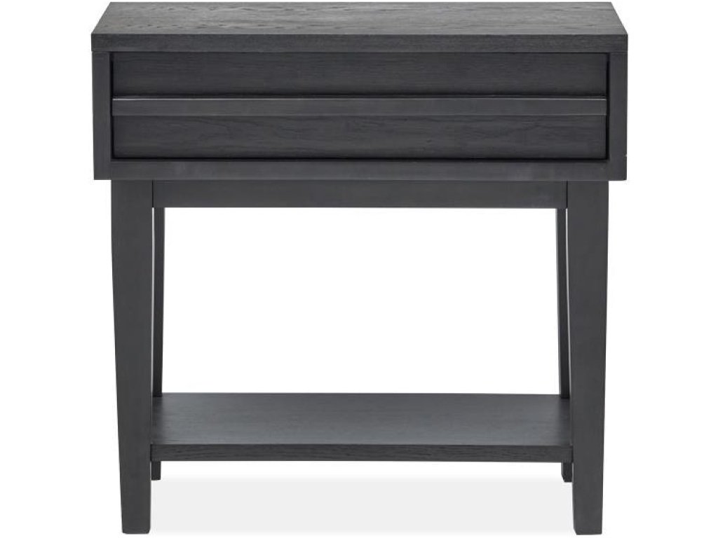 Dark Open Nightstand