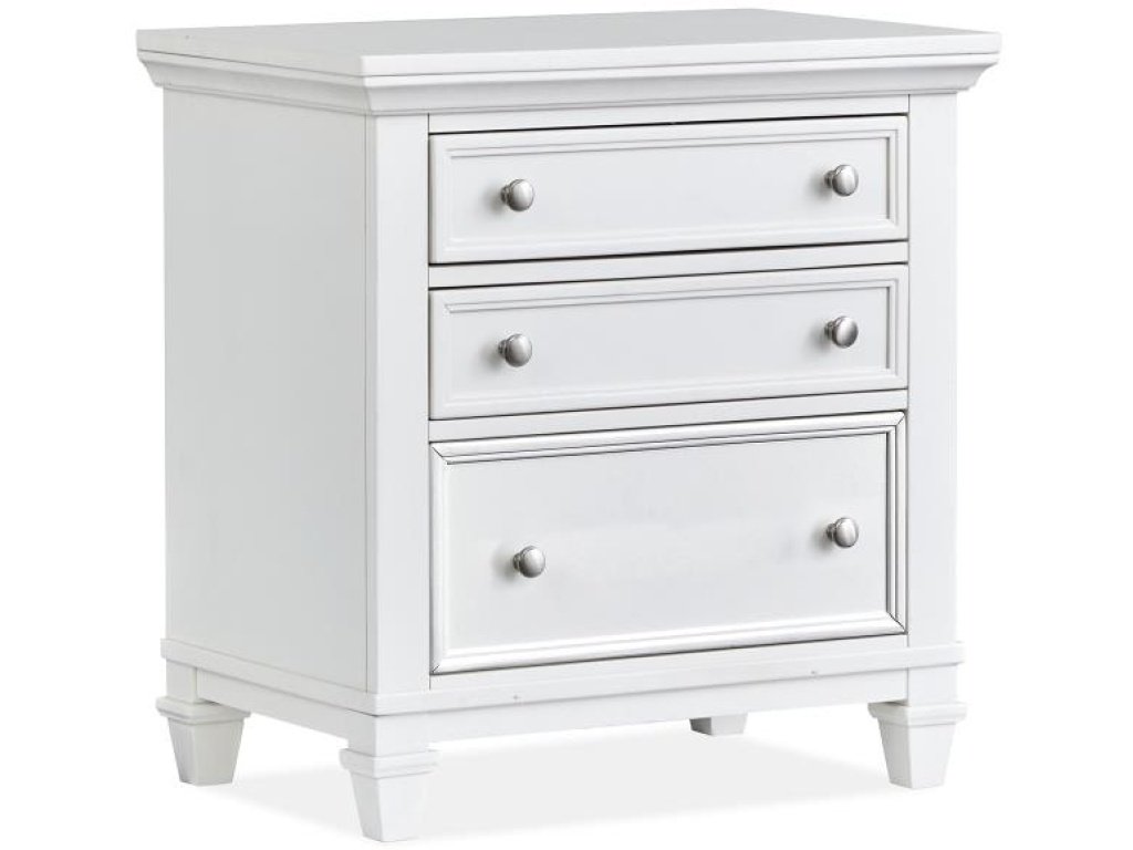 Drawer Nightstand - White