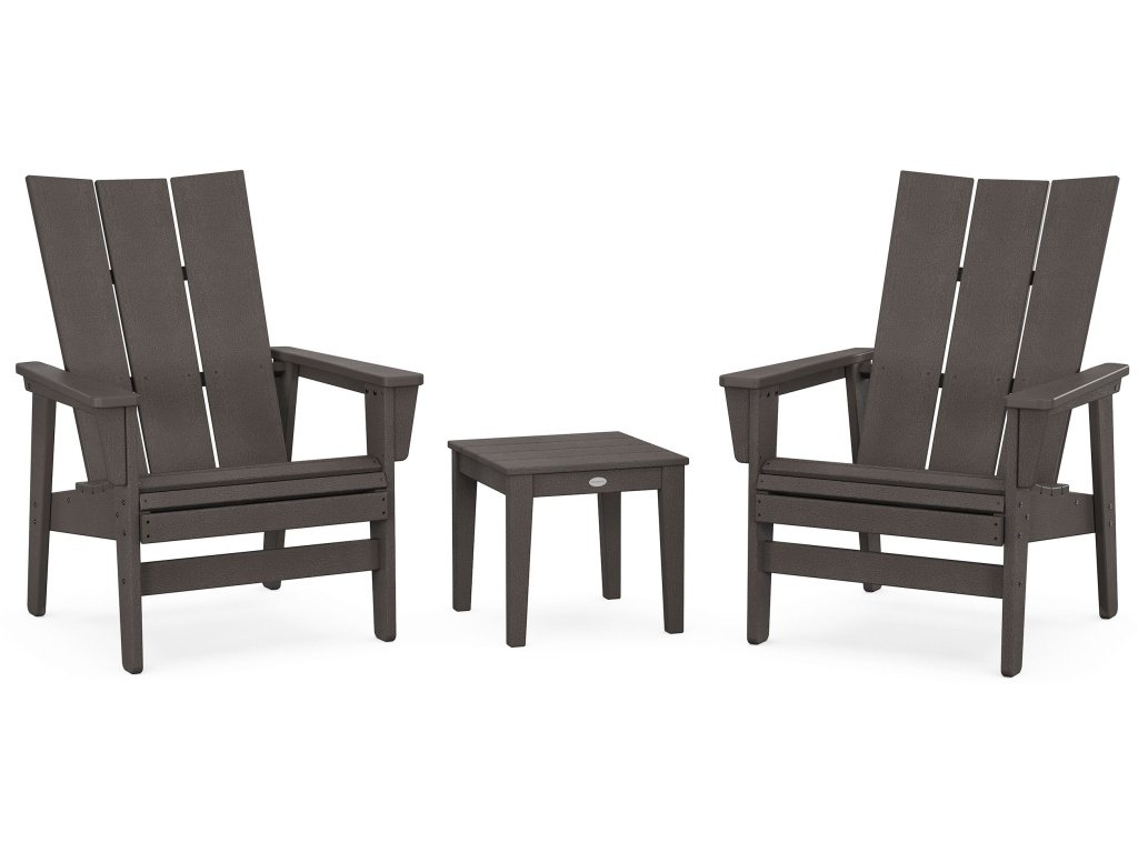 3-Piece Modern Grand Upright Adirondack Set In Vintage Finish