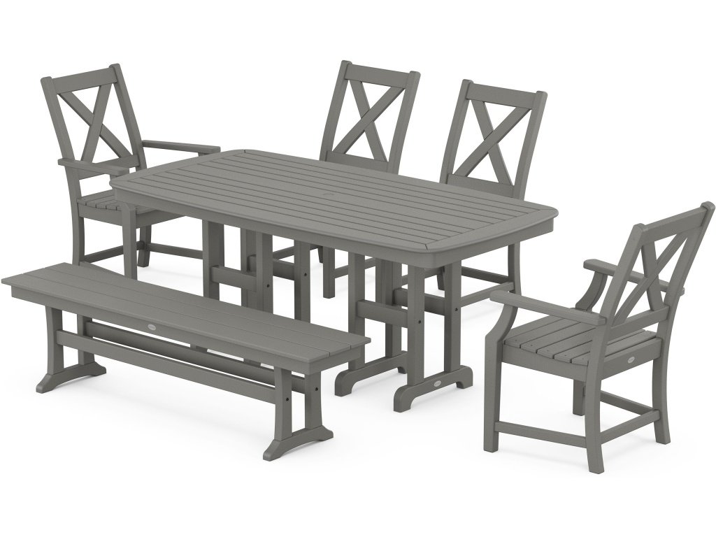 Braxton 6-Piece Dining Set With Bench