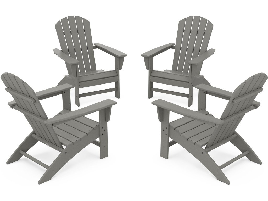 Nautical 4-Piece Adirondack Conversation Set