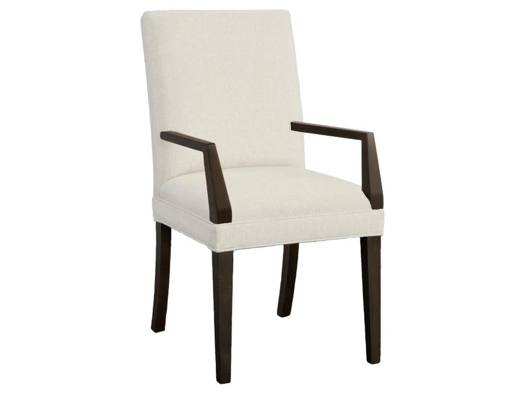 Straight Short Back Arm Chair 