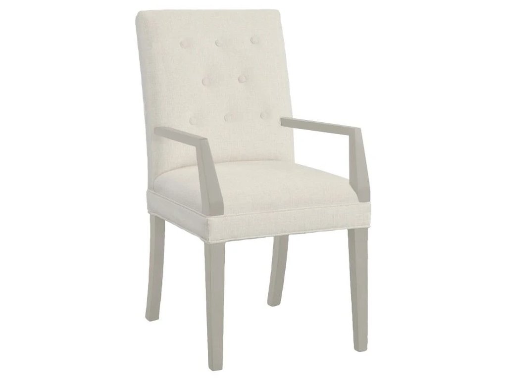 Straight Short Back Arm Chair 