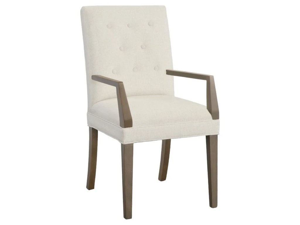 Straight Short Back Arm Chair 