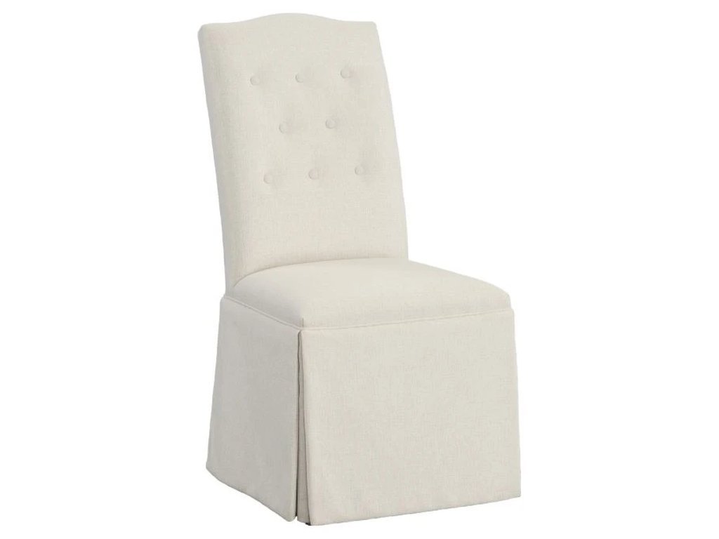 Camel Tall Back Skirted Dining Chair 