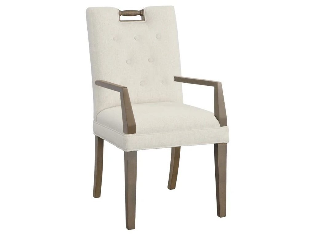 Pull Short Button Back Arm Chair 