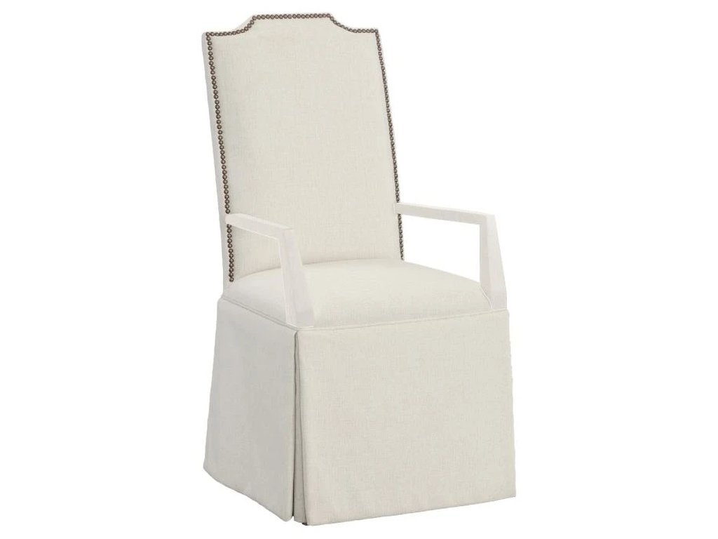 Empire Tall Back Skirted Arm Chair 