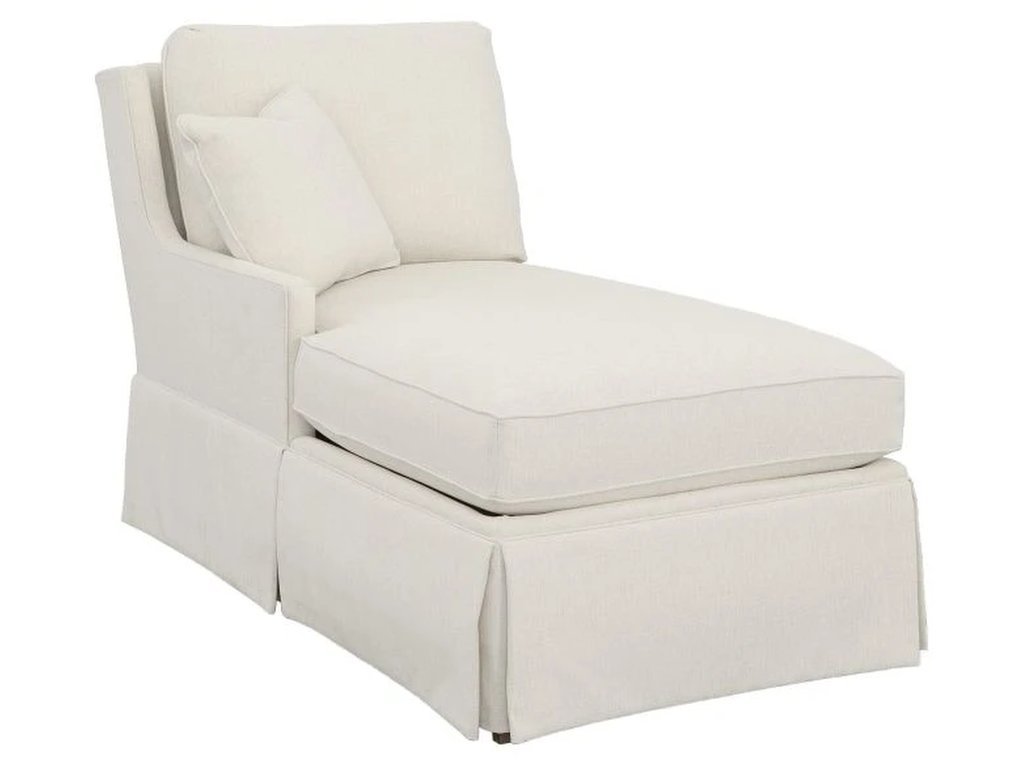 Skirted Left Arm Chaise 