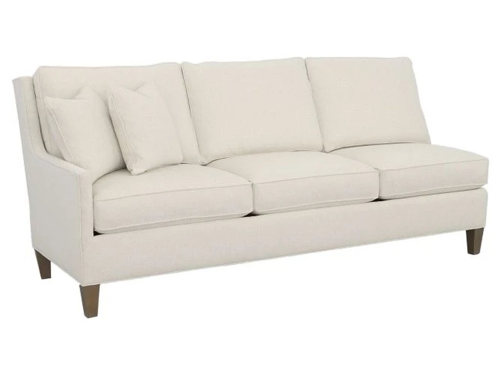 Left Arm Sofa With Tapered Leg 