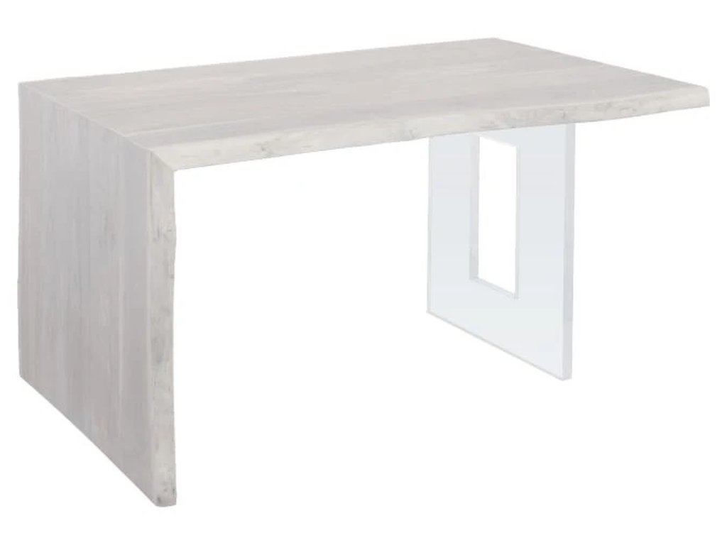 Blonde Crotch Cut Walnut 54 Waterfall Desk 