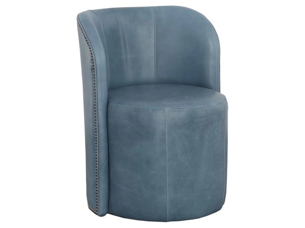Socrates Stationary Barrell Back Dining Chair 