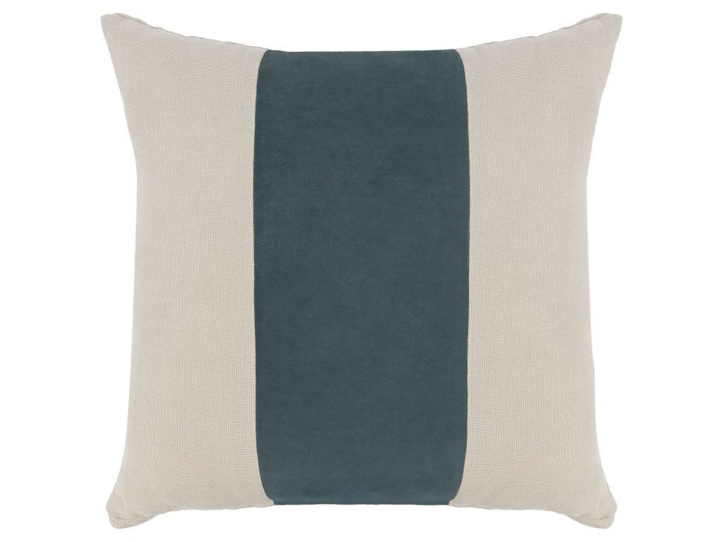 Lagoon Velvet Linen Throw Pillow 