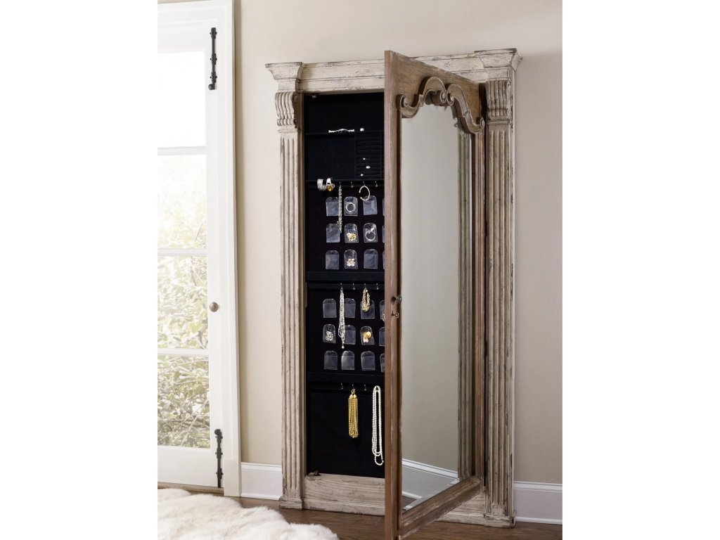 Chatelet Floor Mirror withJewelry Armoire Storage