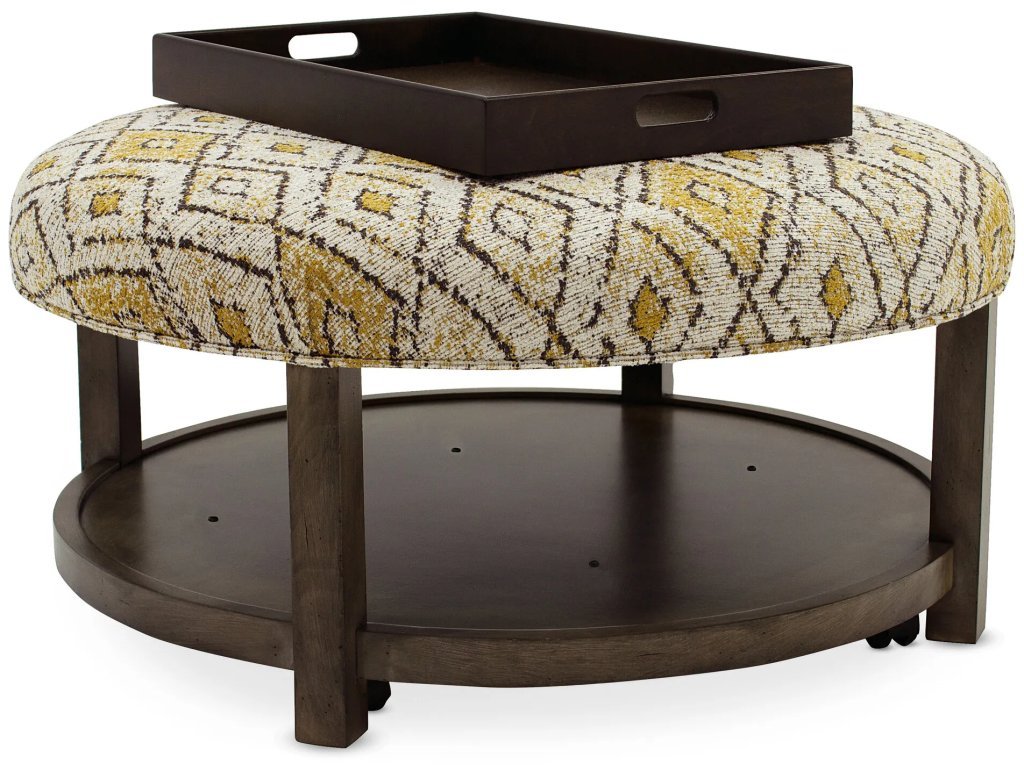 Harlow Round Non-Tufted Ottoman