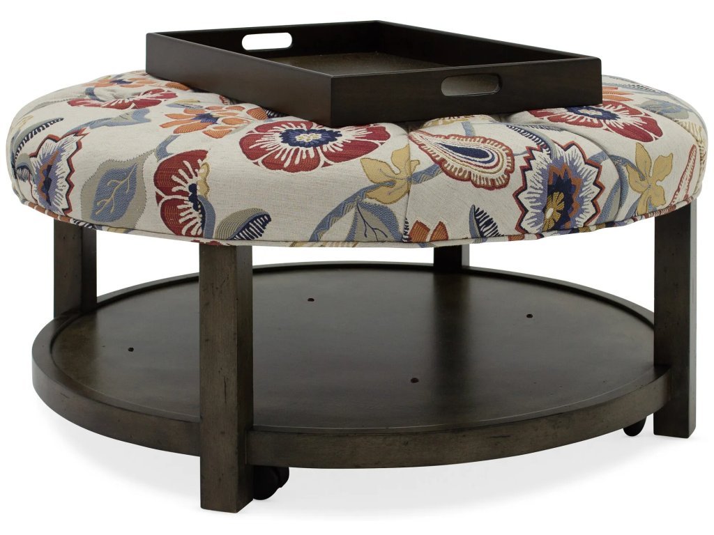 Harlow Round Tufted Ottoman