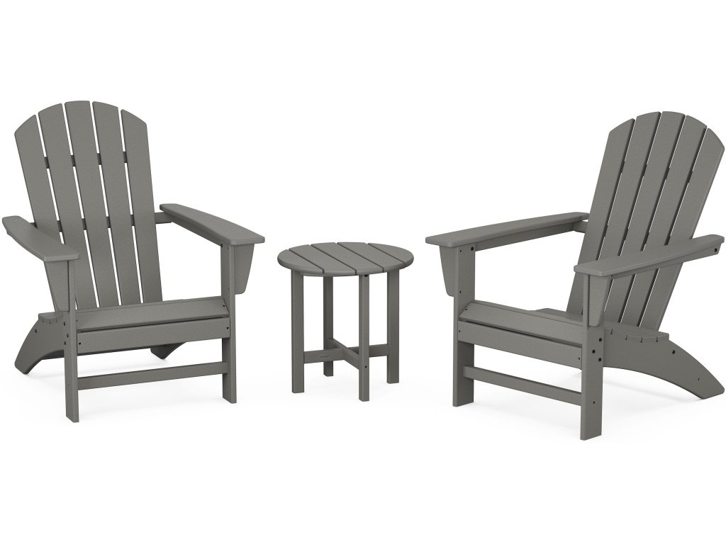 Nautical 3-Piece Adirondack Set