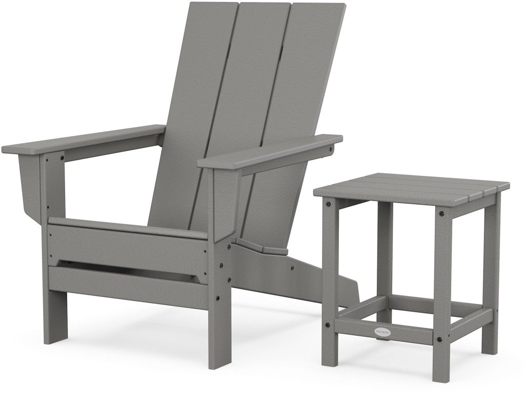 Modern Studio Adirondack Chair With Side Table