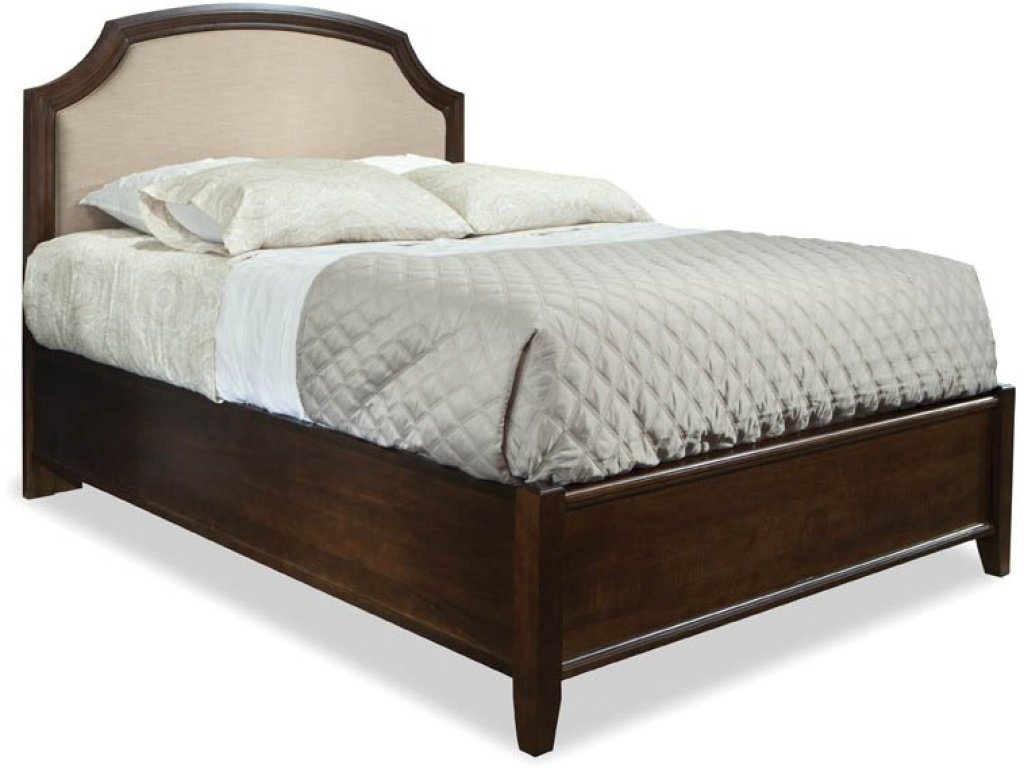 King Upholstered Panel Bed