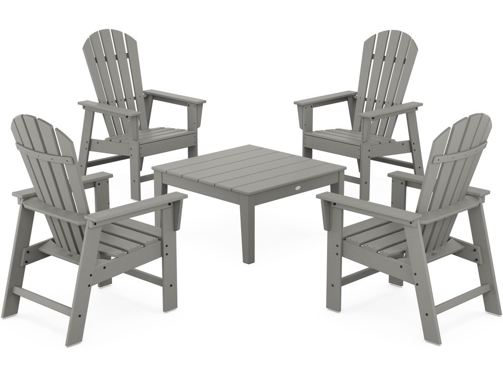 5-Piece South Beach Casual Chair Conversation Set With 36" Conversation Table