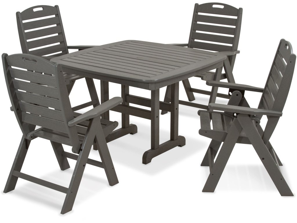 Nautical Highback Chair 5-Piece Dining Set