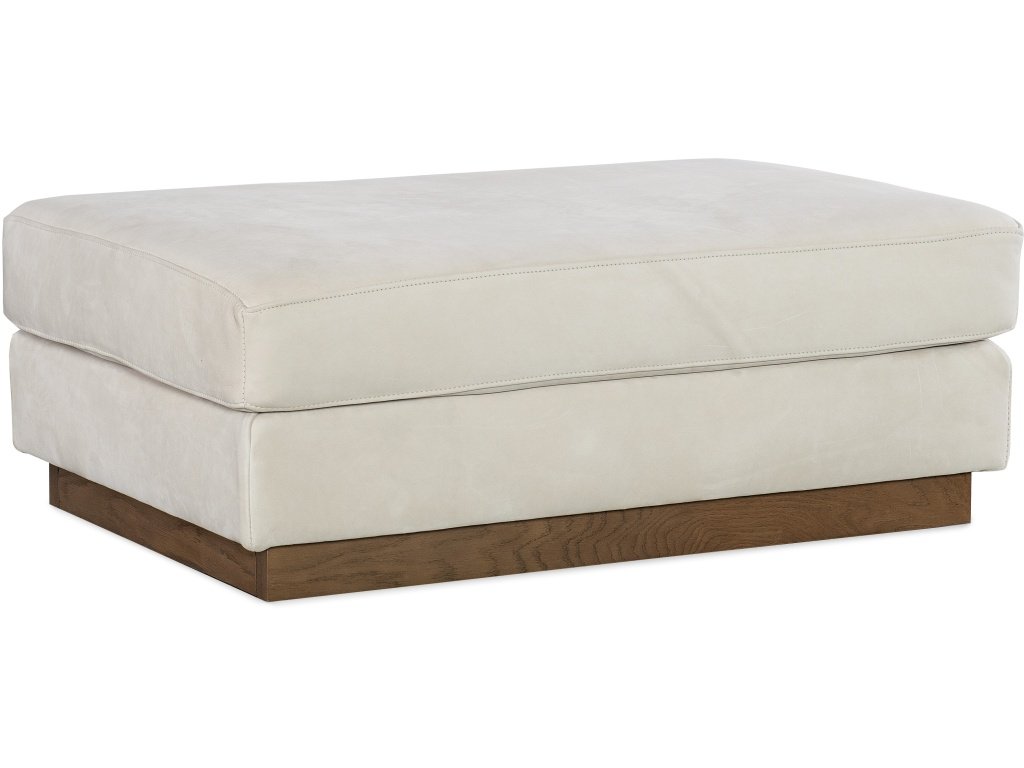 Jasmine Ottoman - Leather