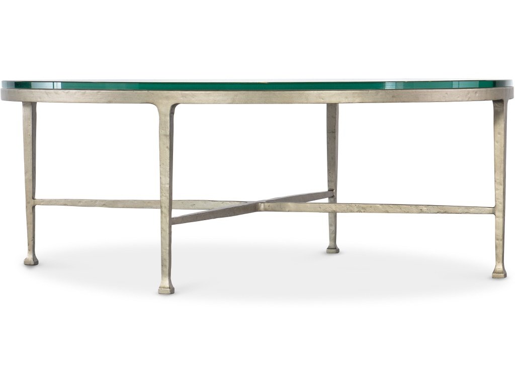 Cora Glass Top Round Coffee Table