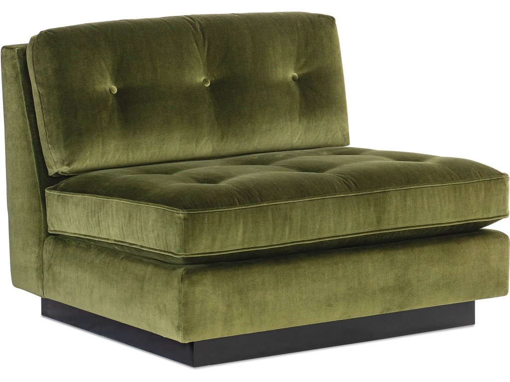 Ashe Armless Chair - Fabric