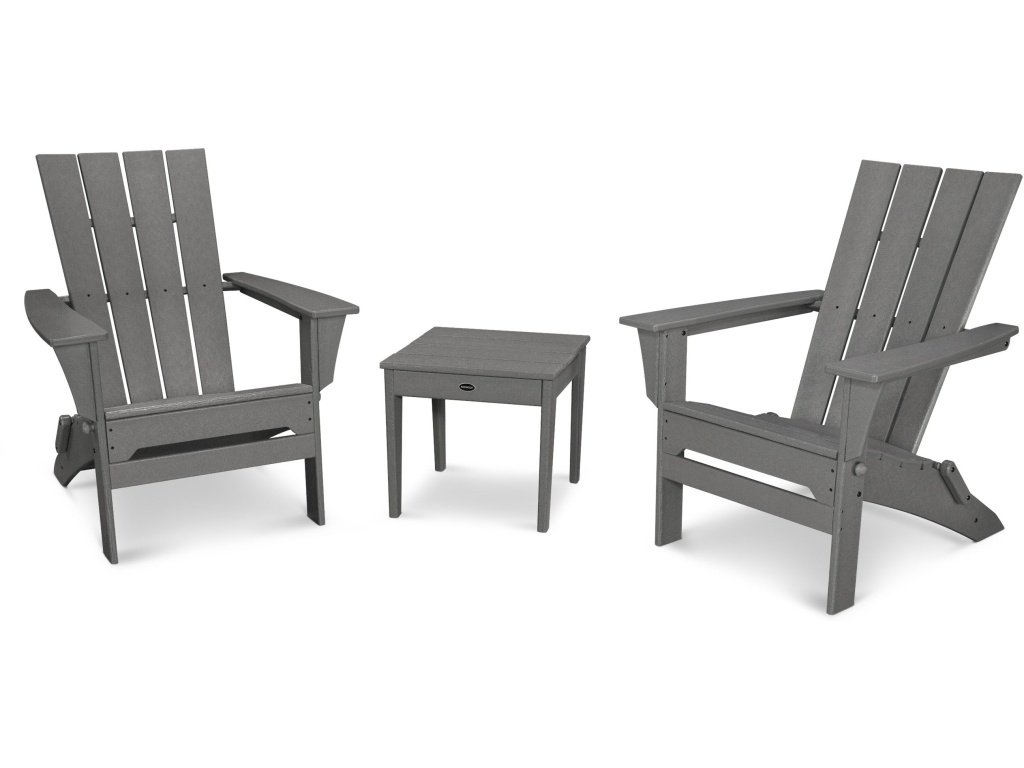 Quattro Folding Chair 3-Piece Adirondack Set