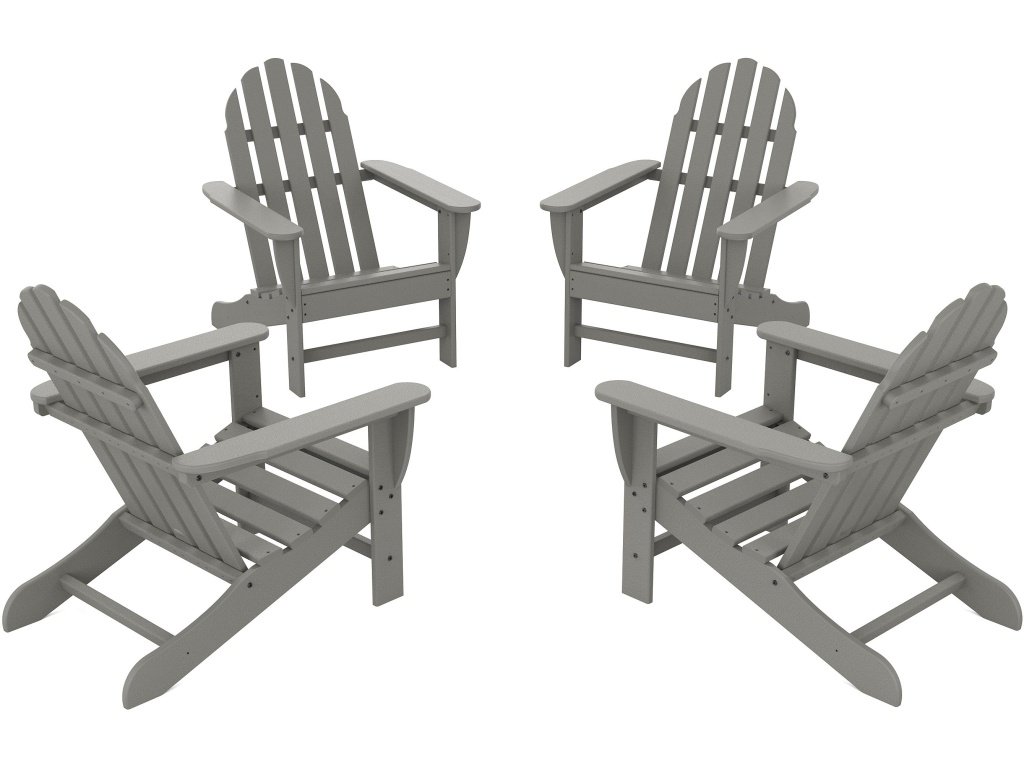 4-Piece Classic Adirondack Conversation Set