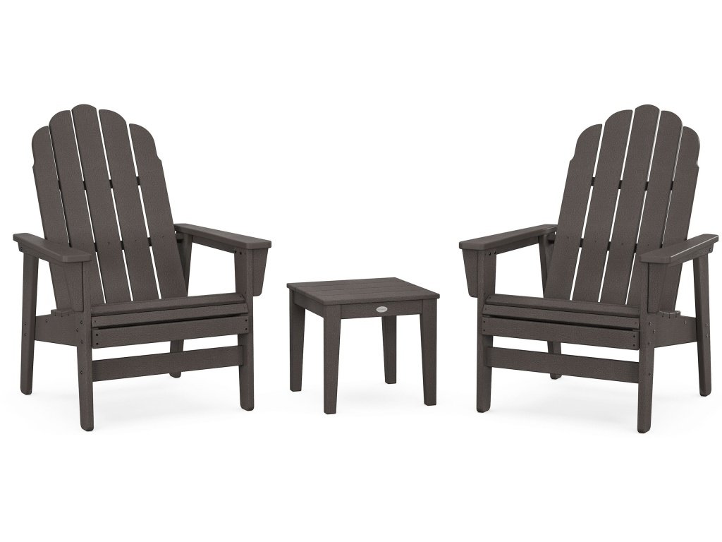 3-Piece Vineyard Grand Upright Adirondack Set In Vintage Finish