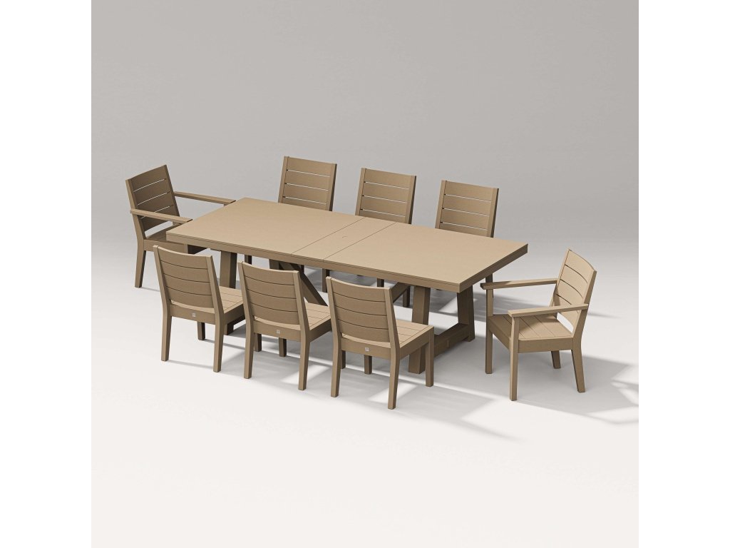 Latitude 9-Piece A-Frame Table Dining Set