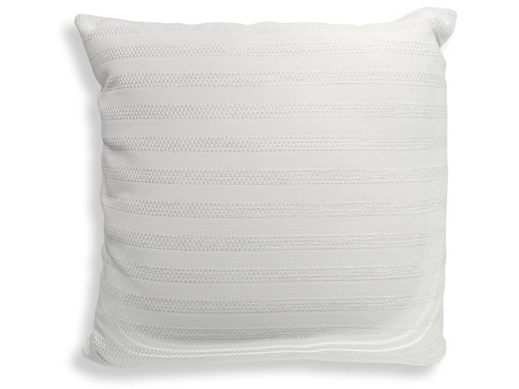 Basket Stripe Outdoor Pillow - Ivory