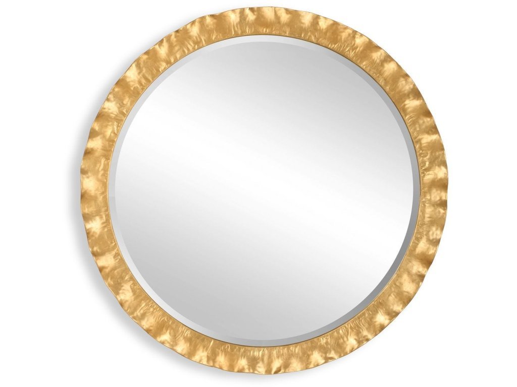 Haya Round Mirror, Gold
