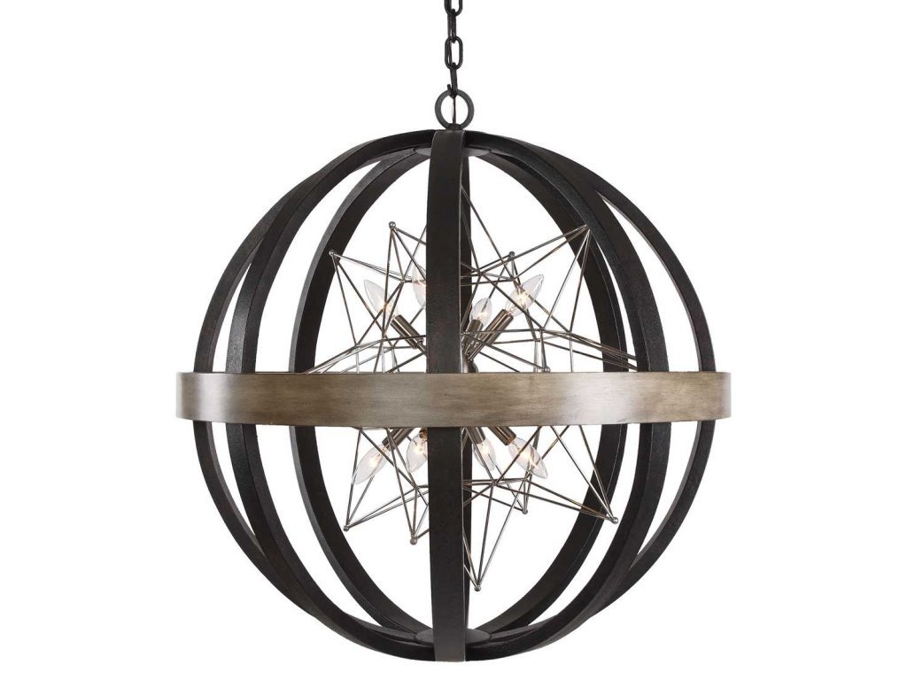 Polaris, 8 Lt Chandelier - Large