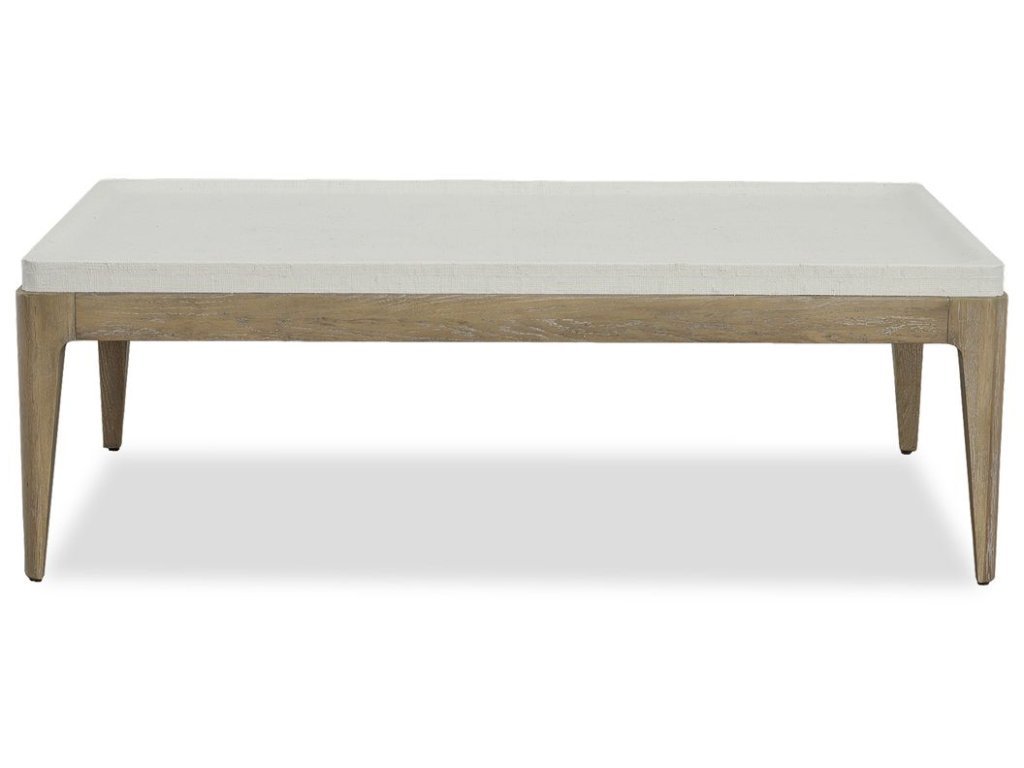 White Linen Coffee Table
