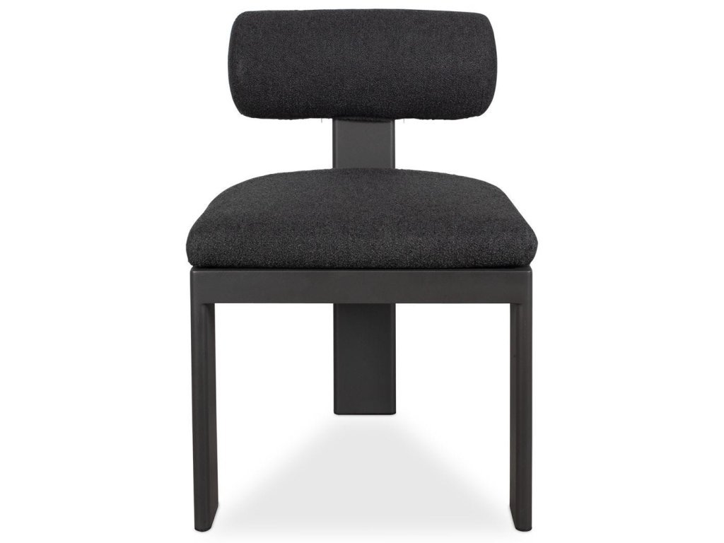 Bolster Back Outdoor Dining Chair, Charcoal