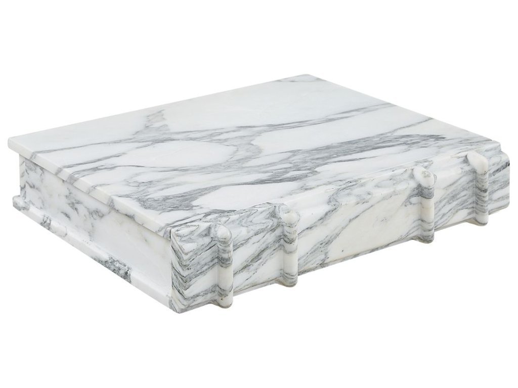 Novel Box - Arabescato Marble Large