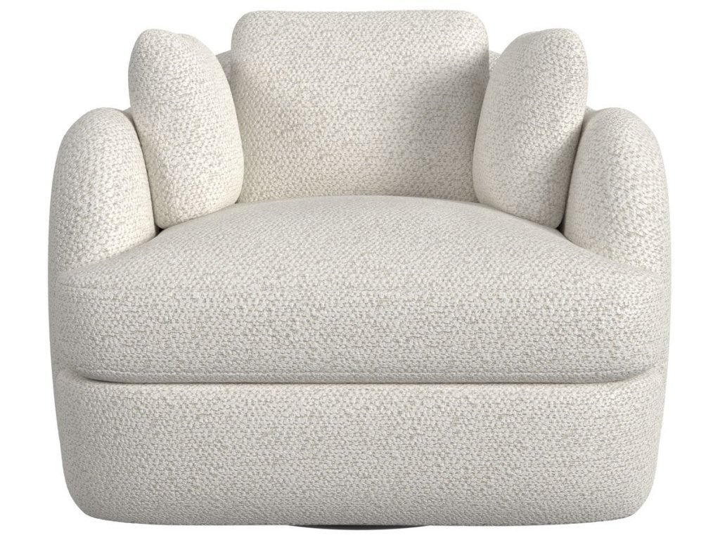 Scoop And A Half Swivel Chair - Cuddly Cream