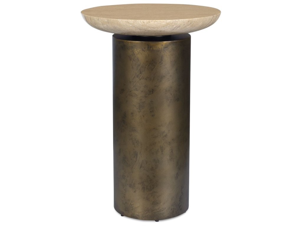 Oslo Outdoor Accent Table, Brass, 2 Cartons